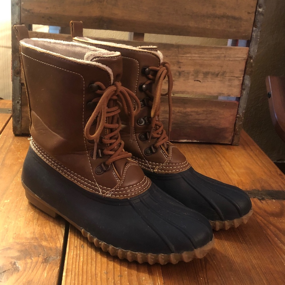 🎉🎉🎉ESPRIT duck boots 9.5 M Marina 🎉🎉🎉
